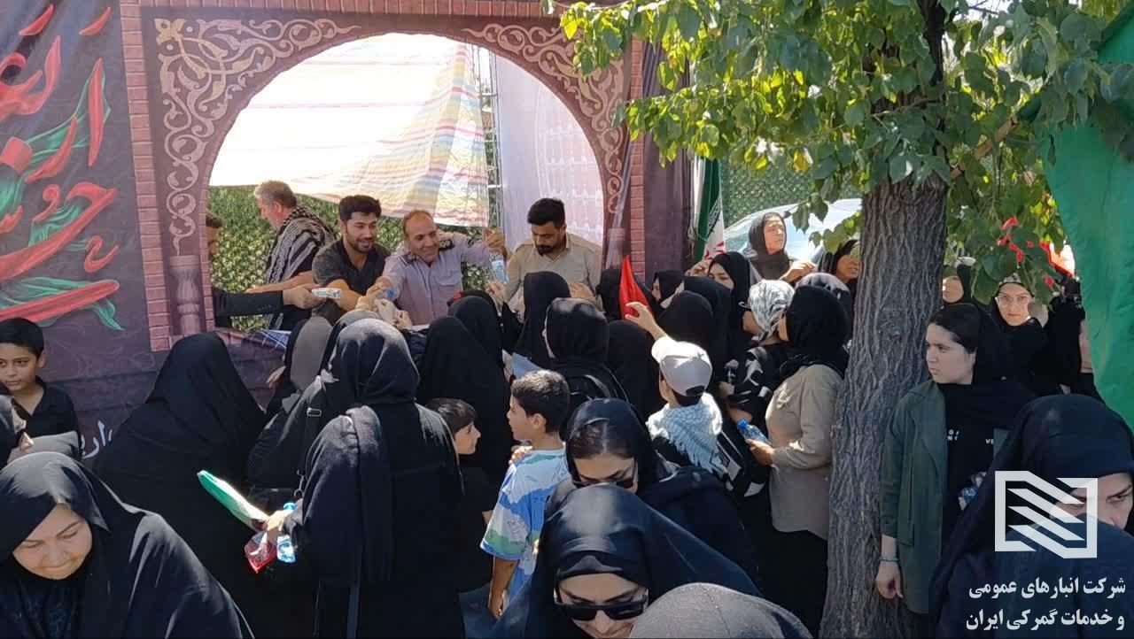برپایی موکب مشترک «رهروان ولایت» گمرک جلفا و شرکت انبارهای عمومی و خدمات گمرکی جلفا 2